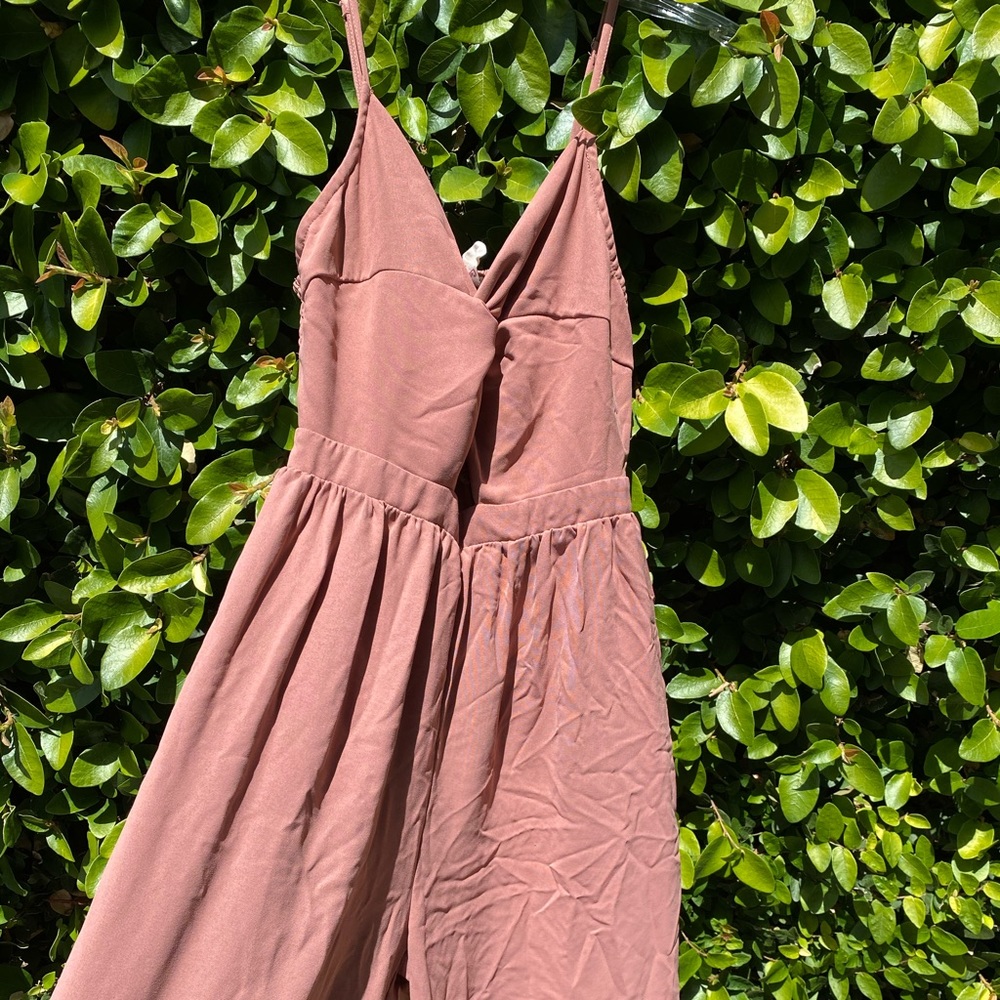 pink jumpsuit